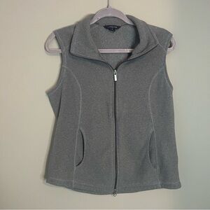 Lands' End Boy Small Soft Gray Fleece Vest